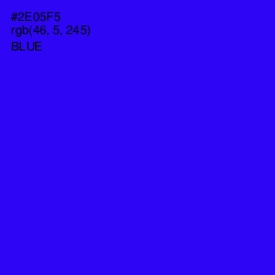 #2E05F5 - Blue Color Image