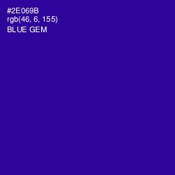 #2E069B - Blue Gem Color Image