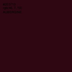 #2E0713 - Aubergine Color Image