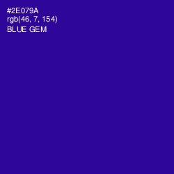 #2E079A - Blue Gem Color Image