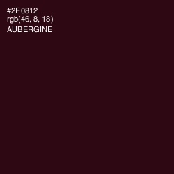 #2E0812 - Aubergine Color Image