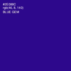 #2E088C - Blue Gem Color Image