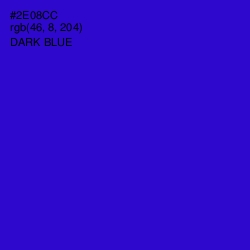 #2E08CC - Dark Blue Color Image