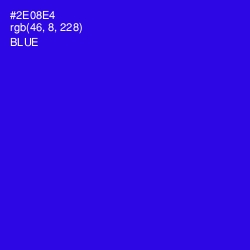 #2E08E4 - Blue Color Image