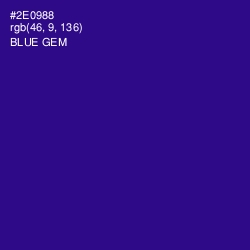 #2E0988 - Blue Gem Color Image