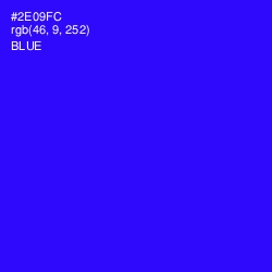 #2E09FC - Blue Color Image