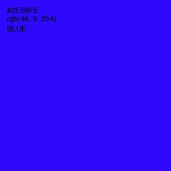 #2E09FE - Blue Color Image