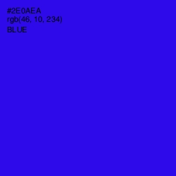 #2E0AEA - Blue Color Image