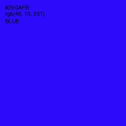 #2E0AFB - Blue Color Image