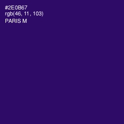 #2E0B67 - Paris M Color Image