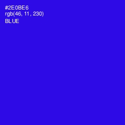 #2E0BE6 - Blue Color Image
