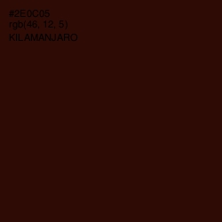 #2E0C05 - Kilamanjaro Color Image