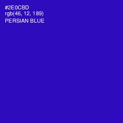 #2E0CBD - Persian Blue Color Image