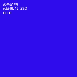 #2E0CEB - Blue Color Image