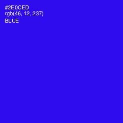 #2E0CED - Blue Color Image