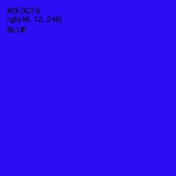 #2E0CF6 - Blue Color Image