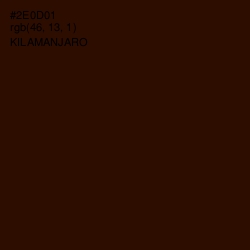 #2E0D01 - Kilamanjaro Color Image