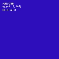 #2E0DBB - Blue Gem Color Image