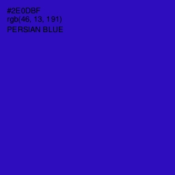 #2E0DBF - Persian Blue Color Image