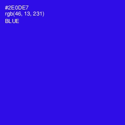 #2E0DE7 - Blue Color Image