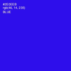 #2E0EEB - Blue Color Image