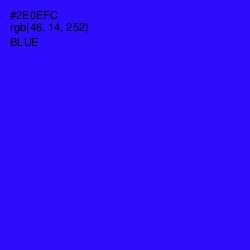 #2E0EFC - Blue Color Image