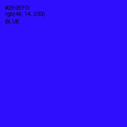 #2E0EFD - Blue Color Image