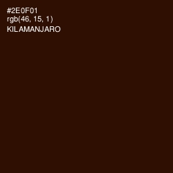 #2E0F01 - Kilamanjaro Color Image