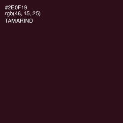 #2E0F19 - Tamarind Color Image