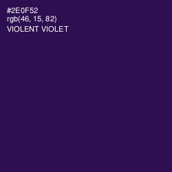#2E0F52 - Violent Violet Color Image