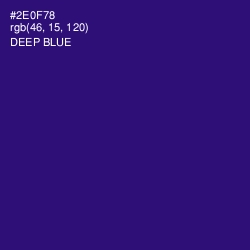 #2E0F78 - Deep Blue Color Image