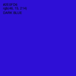 #2E0FD6 - Dark Blue Color Image