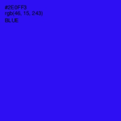 #2E0FF3 - Blue Color Image