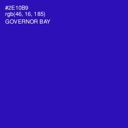 #2E10B9 - Governor Bay Color Image