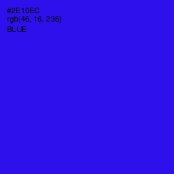 #2E10EC - Blue Color Image