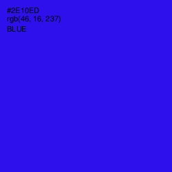 #2E10ED - Blue Color Image