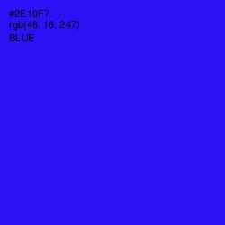 #2E10F7 - Blue Color Image