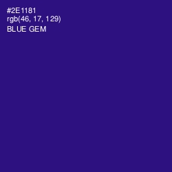 #2E1181 - Blue Gem Color Image