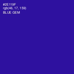 #2E119F - Blue Gem Color Image
