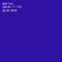 #2E11A1 - Blue Gem Color Image