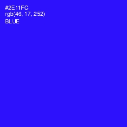 #2E11FC - Blue Color Image