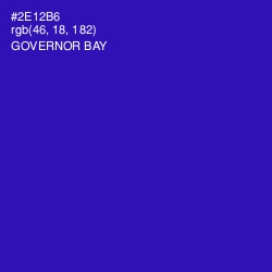 #2E12B6 - Governor Bay Color Image