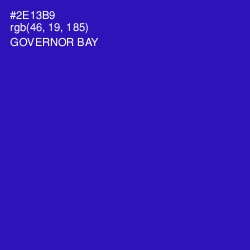 #2E13B9 - Governor Bay Color Image