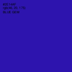 #2E14AF - Blue Gem Color Image