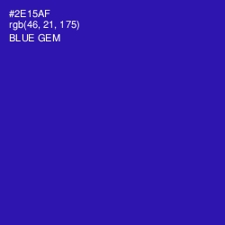 #2E15AF - Blue Gem Color Image