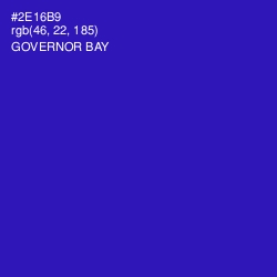 #2E16B9 - Governor Bay Color Image