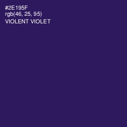 #2E195F - Violent Violet Color Image