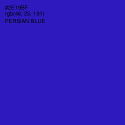 #2E19BF - Persian Blue Color Image