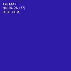 #2E1AA7 - Blue Gem Color Image