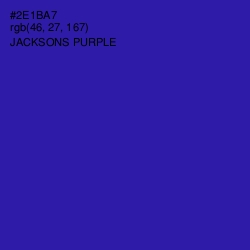 #2E1BA7 - Jacksons Purple Color Image